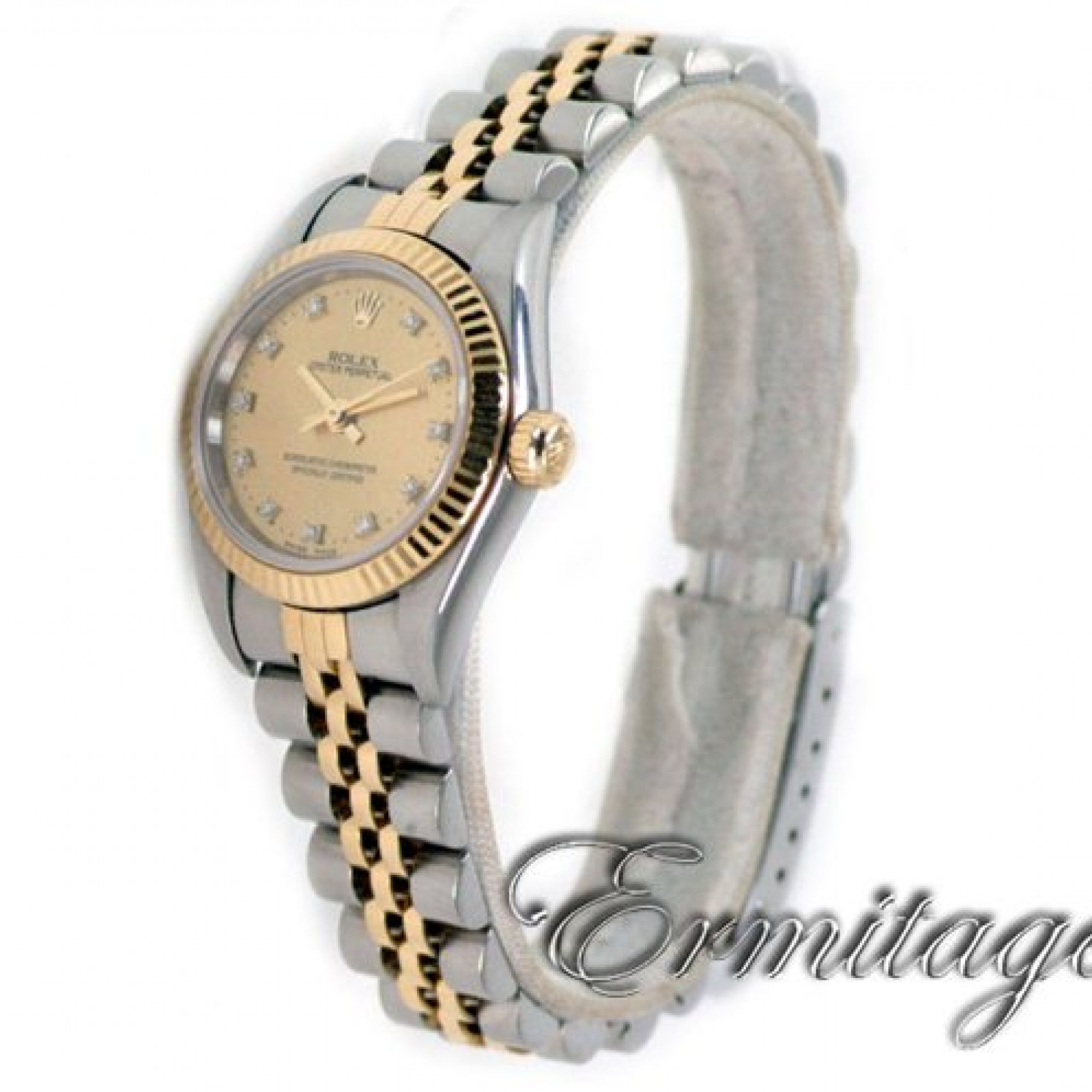 Pre-Owned Rolex Oyster Perpetual 76193 with Diamonds